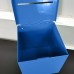 FixtureDisplays® Blue Metal Donation Box Suggestion Tithes Offering Box with Sign Holder 8.5X8.1X18